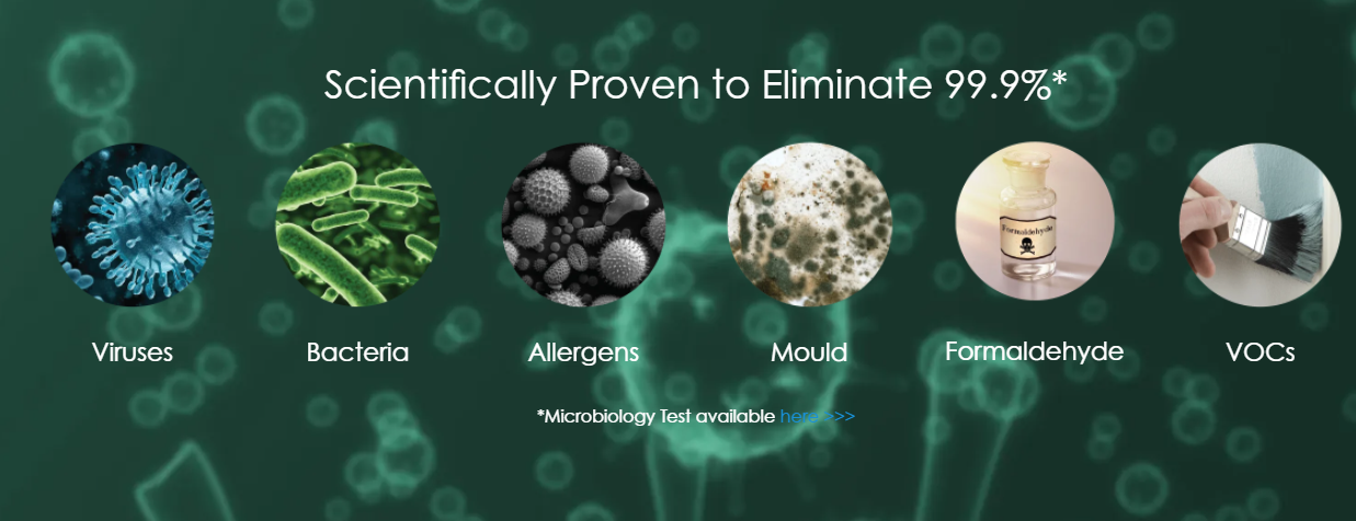 Ceiling Mounted 70W UVC Air Disinfection Purifier 254nm 365nm Photocatalyst