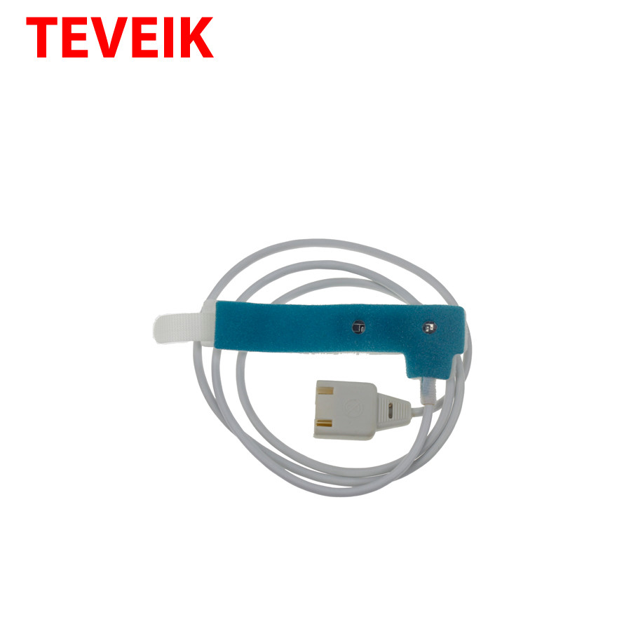 Neonatal Disposable Spo2 Sensor 15 Pin 0.9m Medaplast Self Adhesive Buckle Adapter