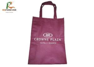 Wholesale Recycled Red Non Woven Shopping Bag Folding Tote Without Gusset Custom Made from china suppliers