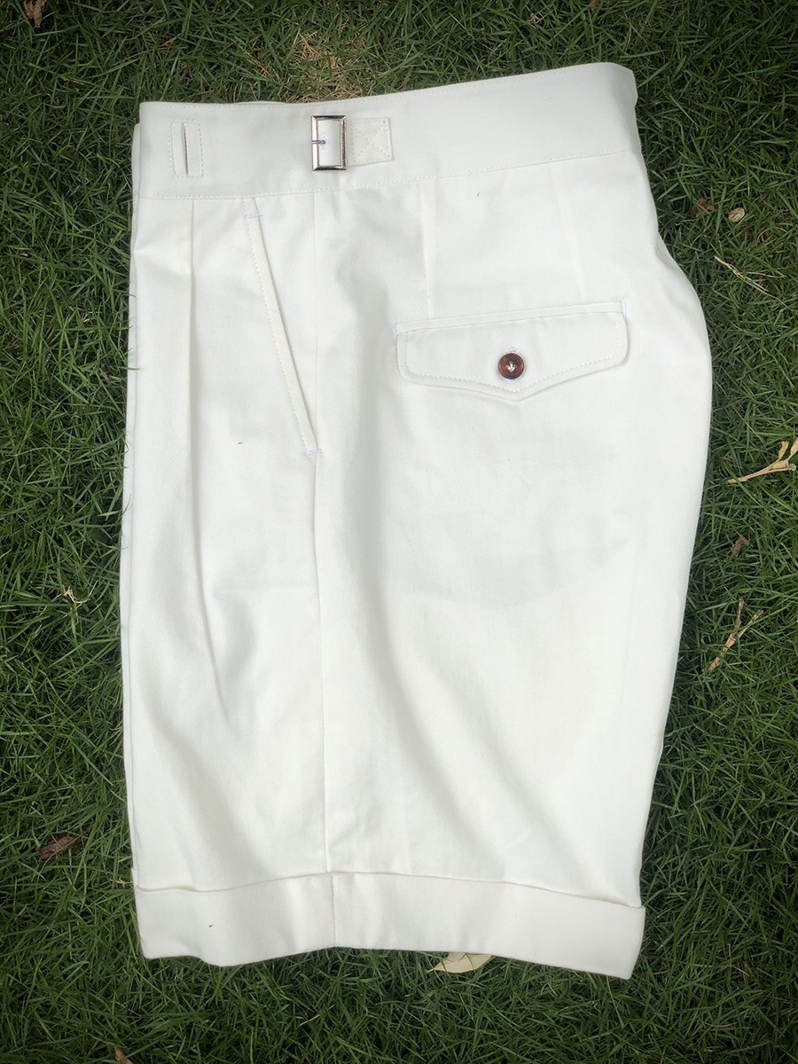 High Waist Men's Classic Overalls Summer Trousers with Logo in Vintage Cotton Material