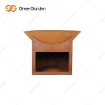 Prerusted Outdoor Wood Burning Fire Pit Patio Wood Fire Pit Moisture proof