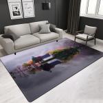 Hot Sale Nature Landscape 3D Printed Polyester Fiber Living Room Carpet Hotel