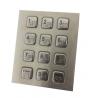 4 x 3 vandal proof numeric metal keypad with USB PS2 cable for  public security phone for sale