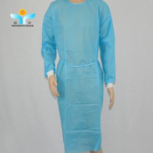 Buy cheap Long Sleeve Polyethylene Isolation Gowns with Elastic Cuffs 120*140cm from wholesalers