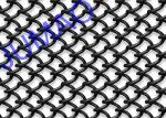 Resist Corrosion Black Mesh Curtains , Safety Barrier Stainless Steel Curtain