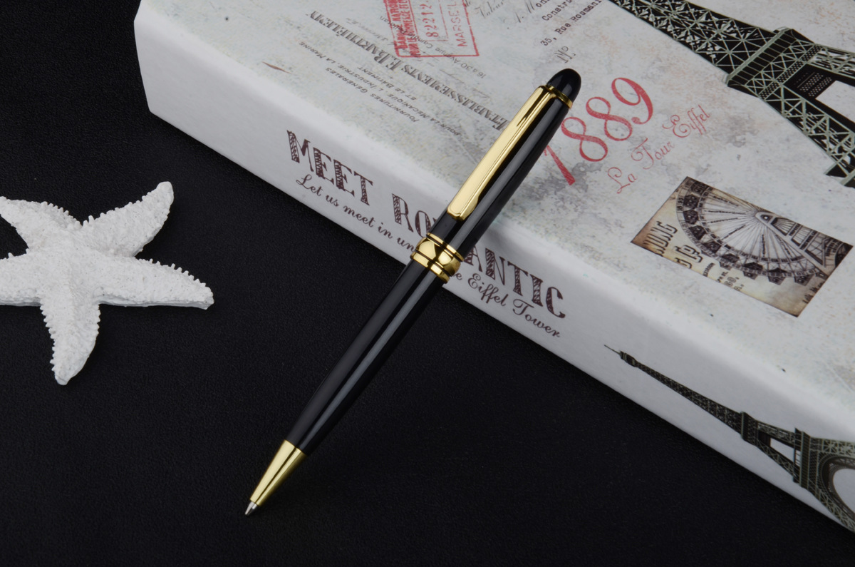 Sophisticated Executive Gift Custom Logo Rose Gold Ballpoint Pen for Professionals