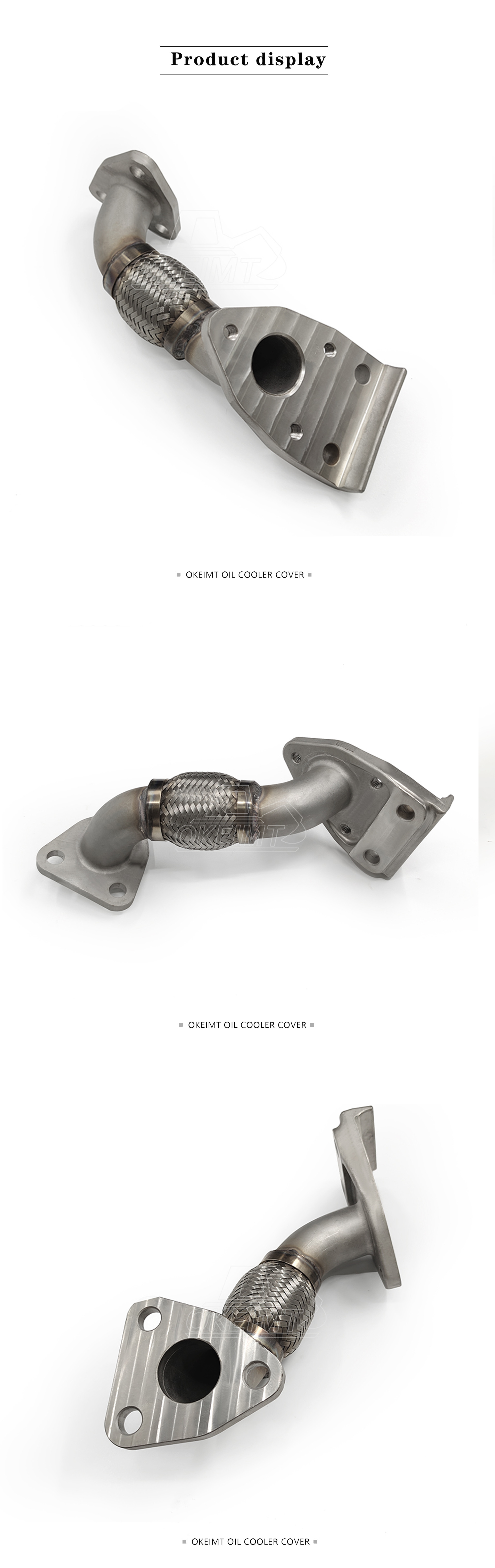 OKEIMT Excavator Engine Parts EGR Connecting Pipe P11C SK460-8