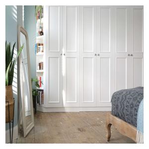 Wholesale Home Bedroom Set Furniture High End Design Pure White Matte Lacquered Solid Wood from china suppliers