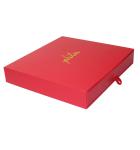 Hot Stamping Gold Foil Paper Sliding Box Red Custom Cardboard Packaging Box