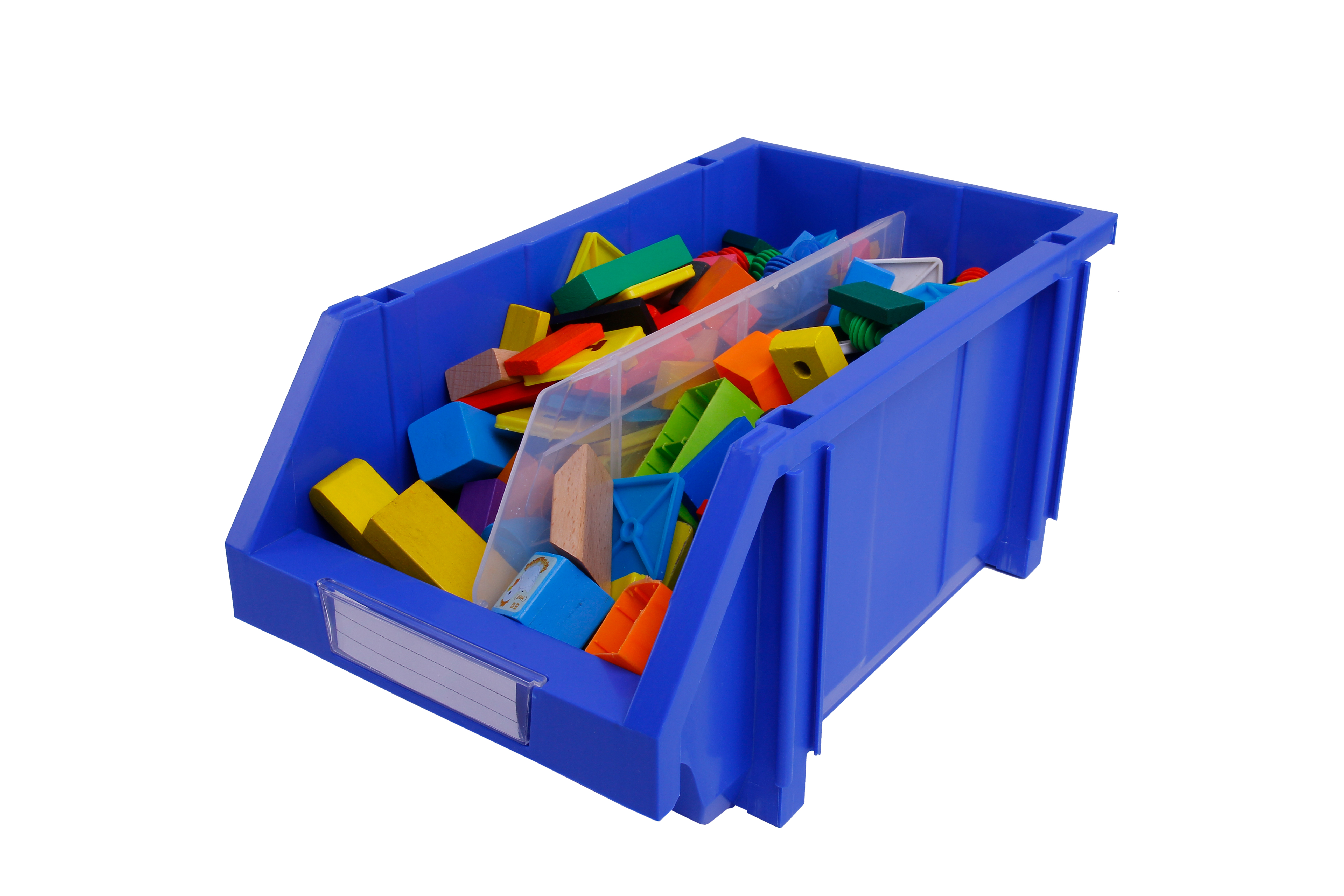 PP Wall Mounted Storage Bin Parts Rack Shelf Bins for Screw Nut Plastic Stackable Hanging Bin