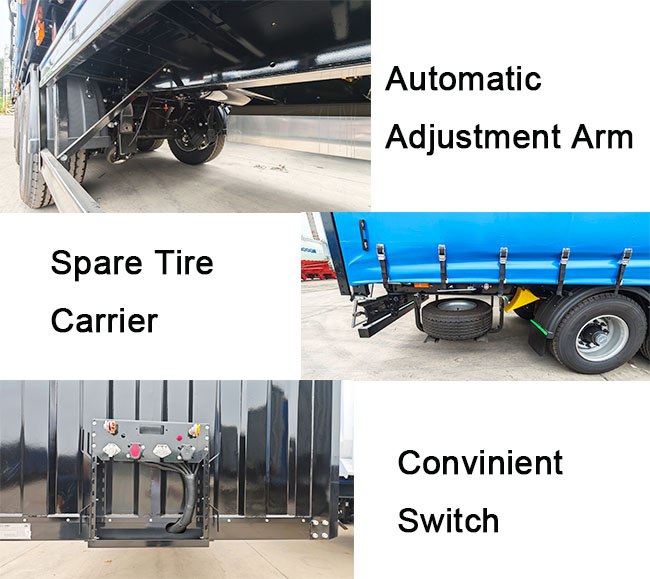 TITAN 3 Axle Pvc Tautliner Curtains Price  Side Curtain Trailer for Sale