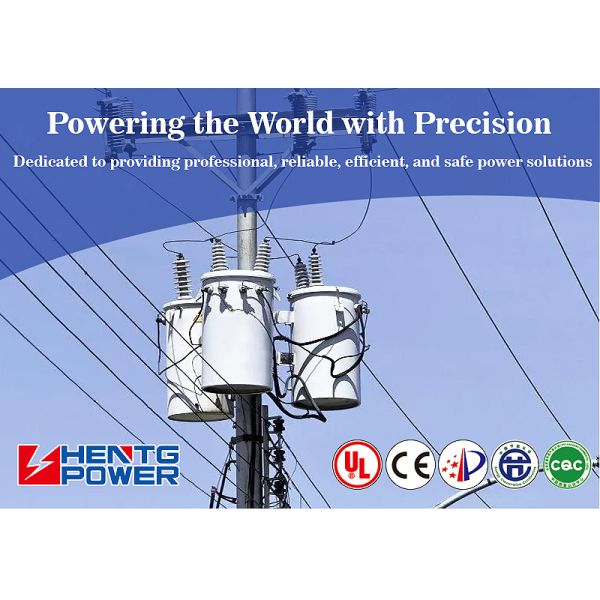 Industrial Grade Pole Mounted Electrical Power Transformer 15kVA-100kVA 60Hz Frequency