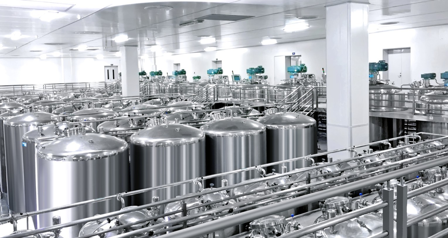3000L Vacuum Cosmetic Emulsifier Mixer With Homogenizer