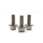 Serrated Undercut A2-70 Stainless Hex Flange Screw ZINC Plated for Heavy-Duty