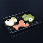 Rectangle PET Disposable Plastic Food Tray Portable