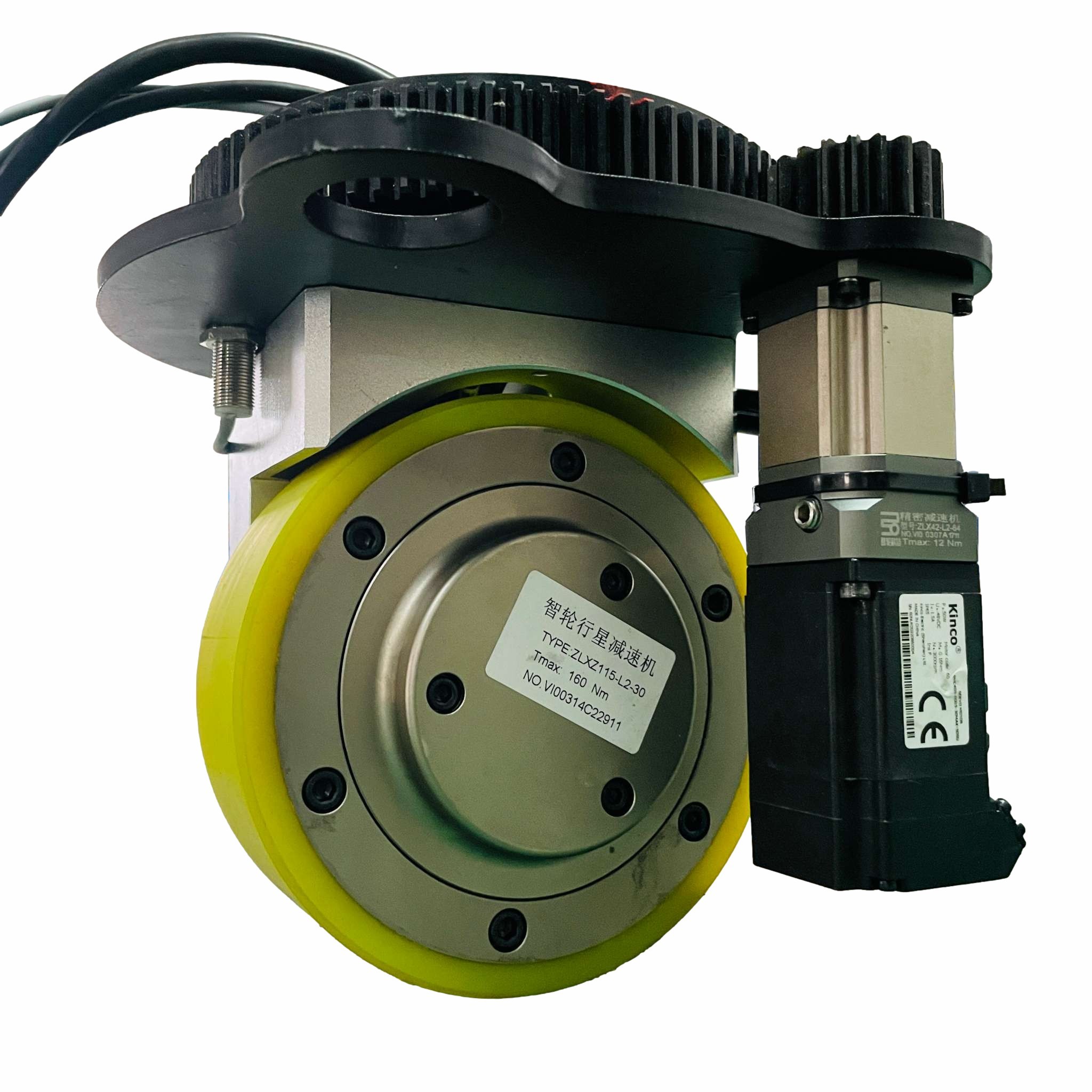 30I Speed Ratio Automatic Guided AGV Drive Wheel Trolley Integrated 400W Motor Drive Wheel