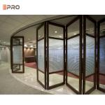 Villa Aluminum Folding Doors Glass Clear Interior Slim Frame