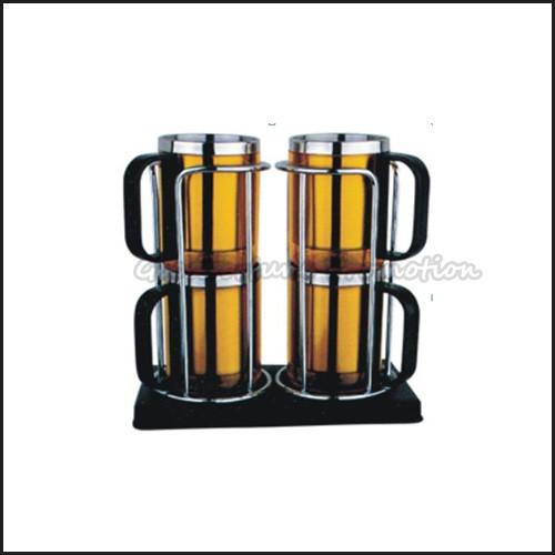 Promotion 4pcs set stack stainless steel coffee sports mug water drink cup