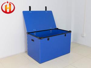 Wholesale Blue Waterproof PP Corrugated Plastic Box With Lid Flat Surface from china suppliers