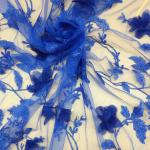 Colorful Polyester 3D flower embroidered Lace fabric for women garments