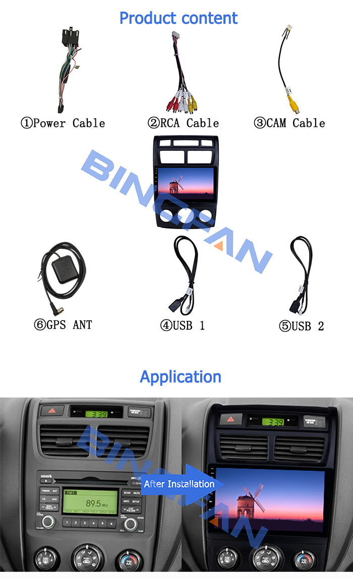 KIA Car Stereo Sportage 2005-2017 Android 10.0 Car Radio Multimedia System Car DVD Player GPS WIFI