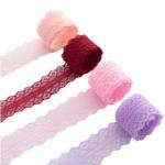 Customized Color 3cm Lace Ribbon for Wedding Dress Accessories Flower Bouquet