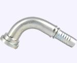 Long Working Life High Pressure Hydraulic Hose 90 Degree Pipe Flange Fittings