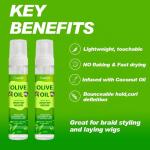 Strong Hold Olive Oil Mousse Wrap Non Flaking Foam Hair Curl Mousse For Women