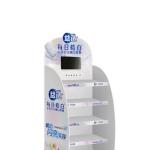 LCD Screen Cardboard POS Display Stand , Corrugated Cardboard Floor Display