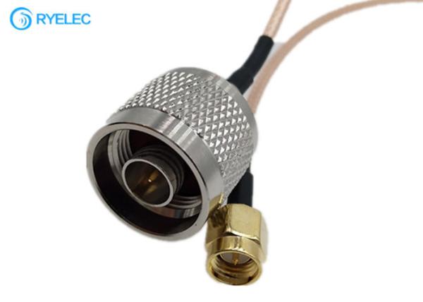 Low Loss RG316 Straight N Male to SMA Male RF Pigtail Cable For Wireless