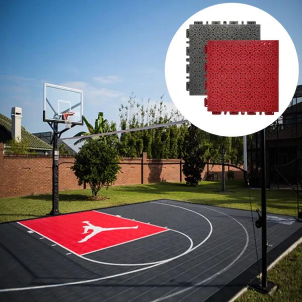 Customised Water Repellent Interlocking Outdoor Badminton Basketball Flooring