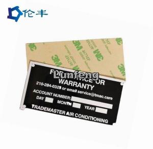 Wholesale 3M467 Self Adhesive Stainless Steel Name Plate from china suppliers