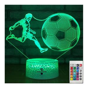 Wholesale OEM Soccer LED 3D Illusion Night Light Dimmable Multiscene 5V 1A from china suppliers