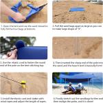 Outdoor Camping Beach Sunshade Sky Tent, Beach Canopy Tent Sun Shade, Gradient