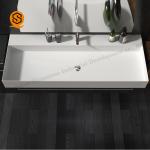 Oilproof Solid Surface Wash Basin Wall Hung Bathroom Vanity