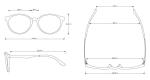 Customized Anti Fatigue Men's Black Framed Glasses Non Thermal Far Infrared