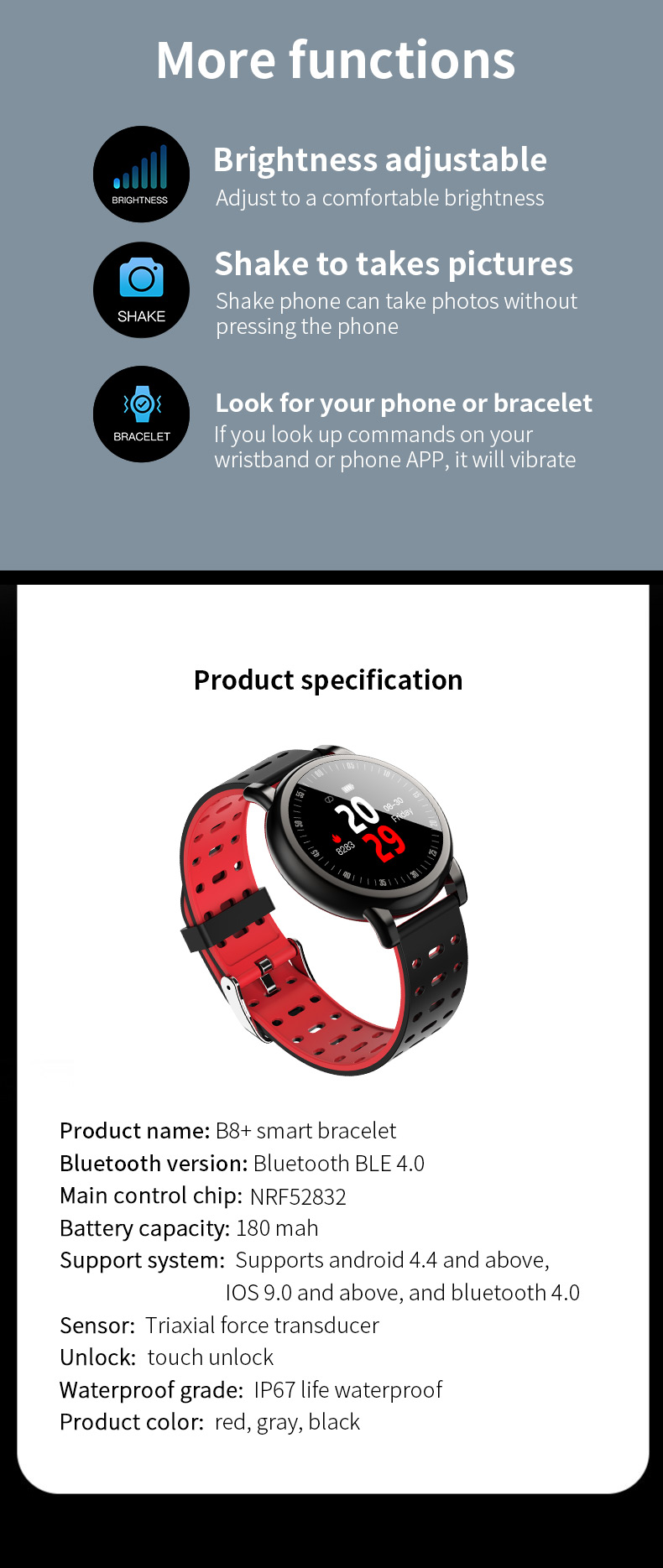 Ecg Monitors Heart Rate And Blood Pressure Amazfit Gts Touch Screen Smartwatch Band