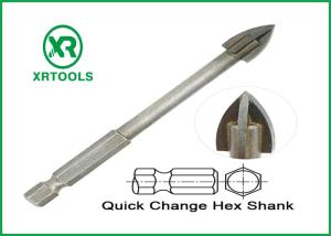 Wholesale Hex Shank Metric Masonry Drill Bits Cross Carbide Tip For Glass / Ceramic Tile from china suppliers