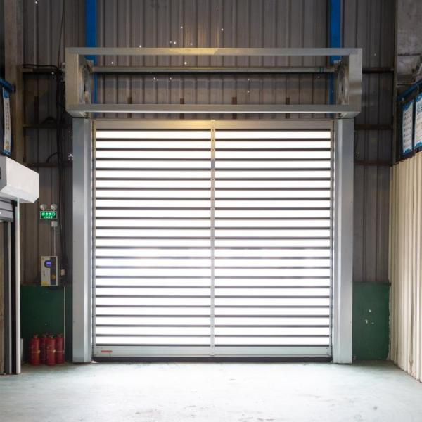 White Panel 304 Stainless Steel Automatic Roller Shutter Doors For Pharmacy