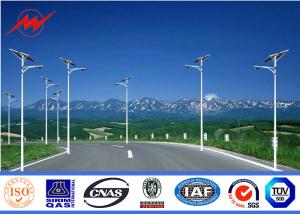 Wholesale 10m 3mm Thickness Solar Street Steel Utility Pole With Single Arm For Park Lighting from china suppliers