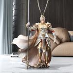 Solid Fiberglass Wukong vs Buddha Desktop Figure Contemporary Design for Office
