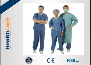 Wholesale Nonwoven Disposable Scrub Suits for Patient Doctors Nuser With Short Sleeve from china suppliers