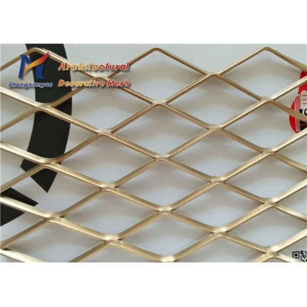 Partitions Aluminum Expanded Mesh 1.0mm 0.5m Diamond Shape Wire Mesh