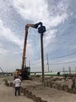 Wall Through Vibro Pile Hammer Excavator Mounted High Excitation Force