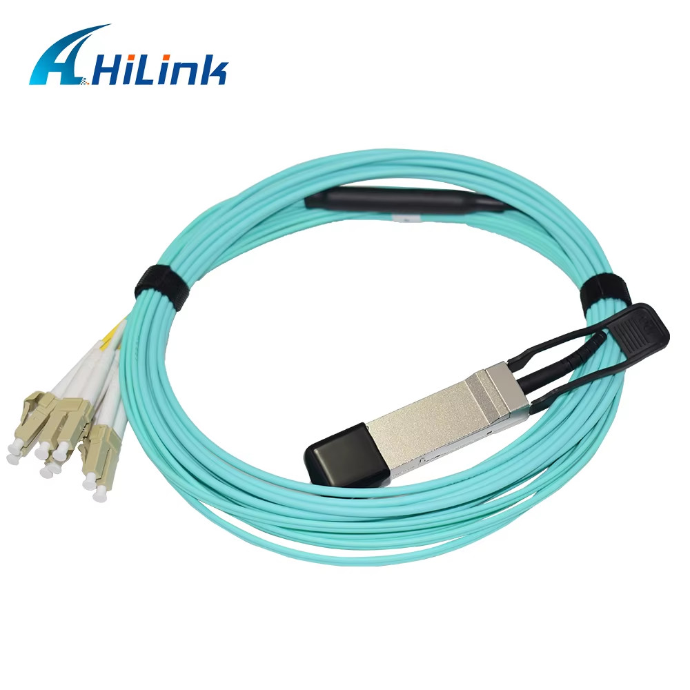 40G QSFP+ to 8xLC AOC 3M Breakout Active Optical Cable