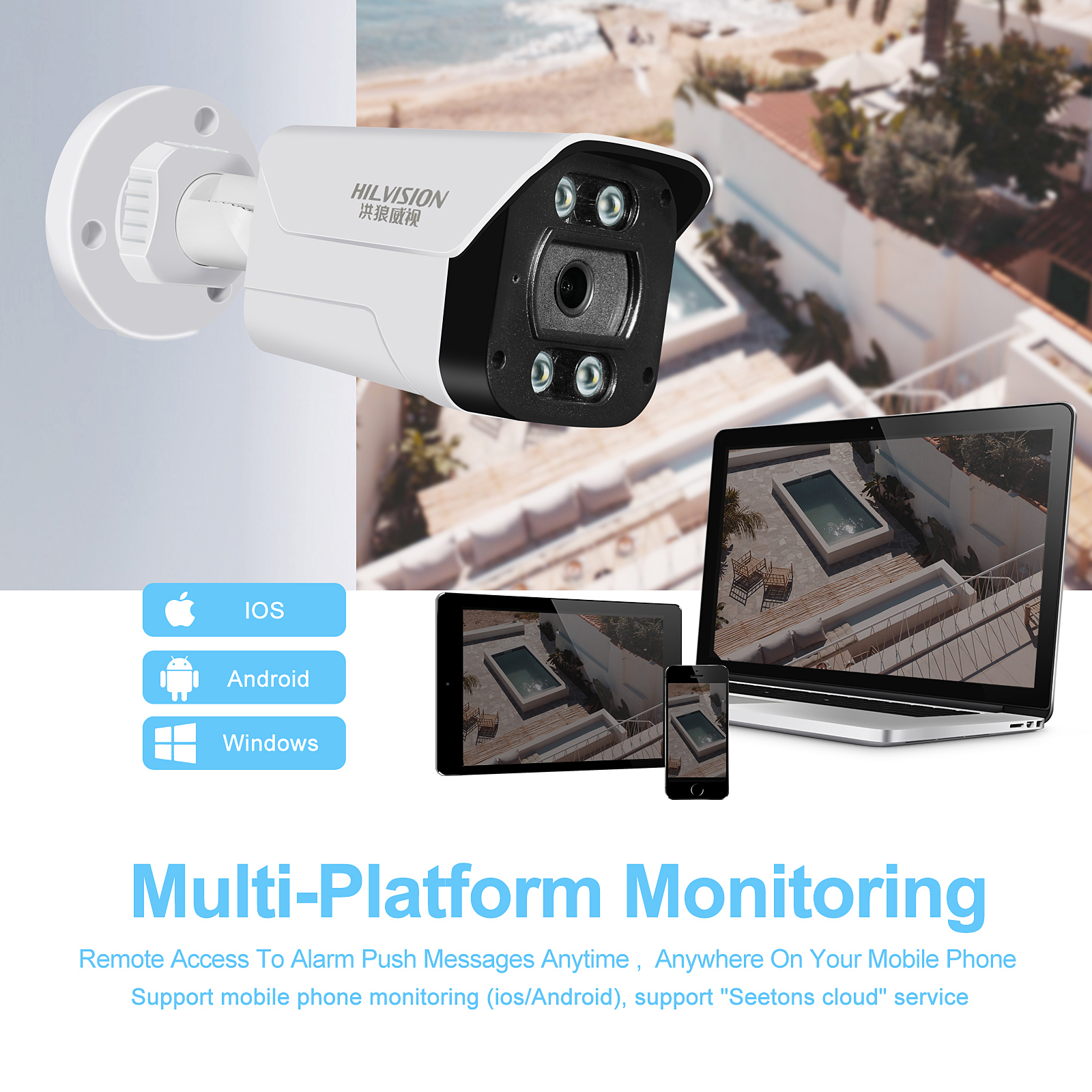 Intelligent Wireless Network Security Camera NVR SD/ Memory Card and Customized Support