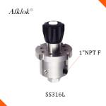 Low Flow 1" NPT Inlet Connect Stainless Steel Back Pressure Valve