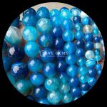 Striped Agate Beads Gemstone Beads 8mm for Jewelry Making DIY Craft