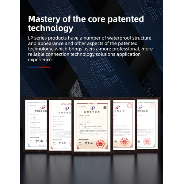 Cnlinko LP20 RJ45 Plastic Circular Waterproof Aviation Connector signal Rj45 Waterproof Connector