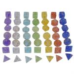 Sharp Edge Orange Smoke Multi Sided Resin Dice For Children Practice Mental